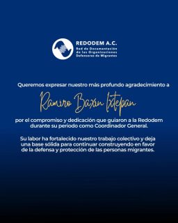 ✨🌿 Iniciamos septiembre dando la bienvenida a Sergio Luna director de @alberguelasagradafamilia como coordinador general de la Redodem y agradecemos al Pbro. Ramiro Baxin por su compromiso y dedicación durante esta etapa.